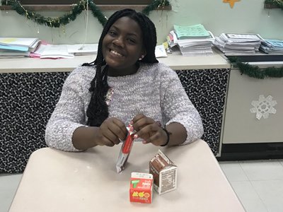 Girl Eating Breakfast In Class