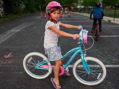 Girl On Bike 