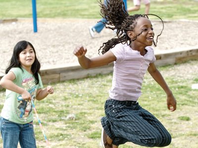 Girls Jumping Rope