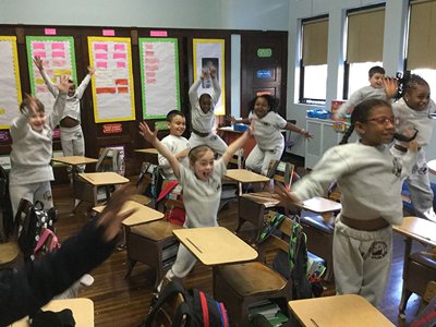 Kids Exercise in Classroom