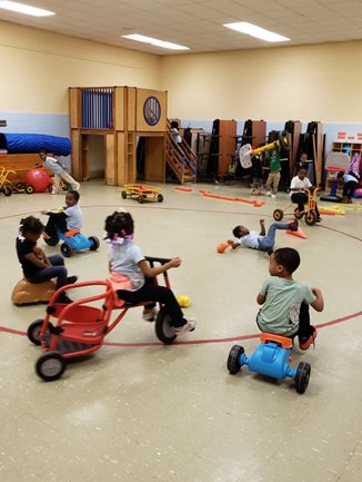 Kids Playing in a Gym