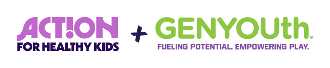 Action for Healthy Kids logo and GENYOUth logo
